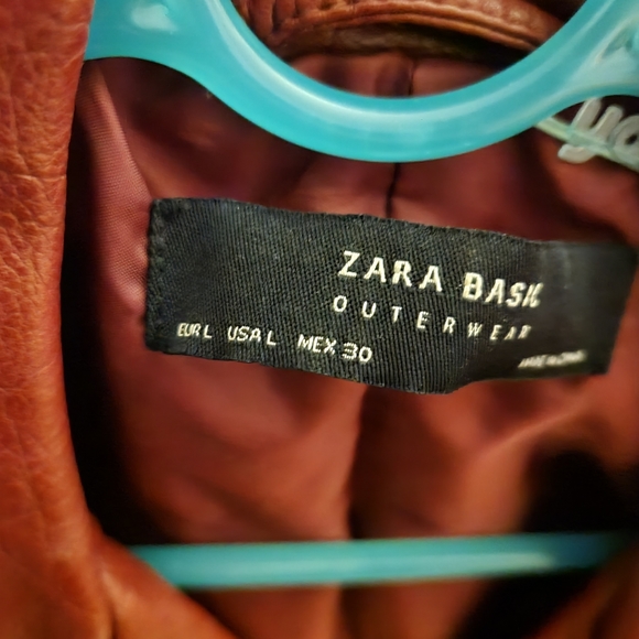 SOLD!! - Zara Leather Jacket Women's Size Large - Picture 4 of 4